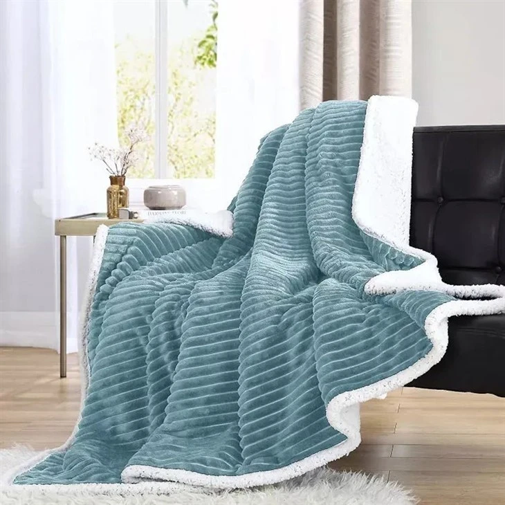 blue sherpa blanket