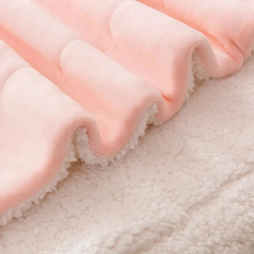 Pembe Şerpa Battaniye