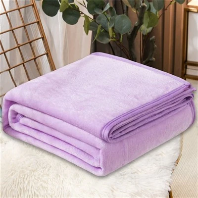 %100 Polyester Fırçalanmış Mercan Polar Battaniye