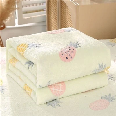 Yüzde 100 Polyester Örme Mercan Polar Bebek Battaniyesi