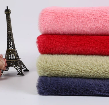 Kışlık Giysiler İçin Tavşan Sahte Kürk Kumaş