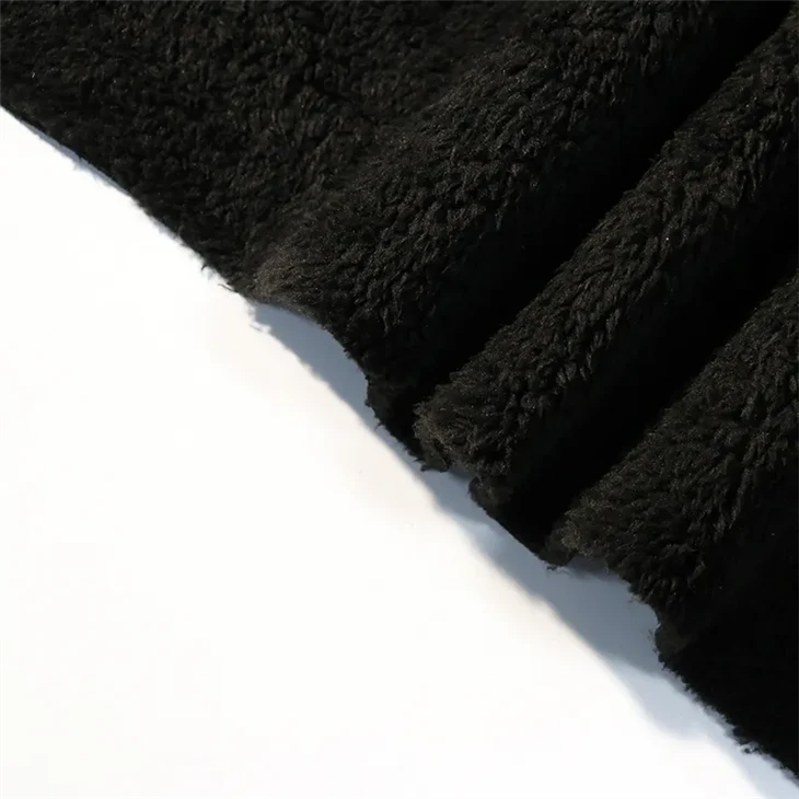 Solid Color Sherpa Fleece Fabric For Cloth in stock