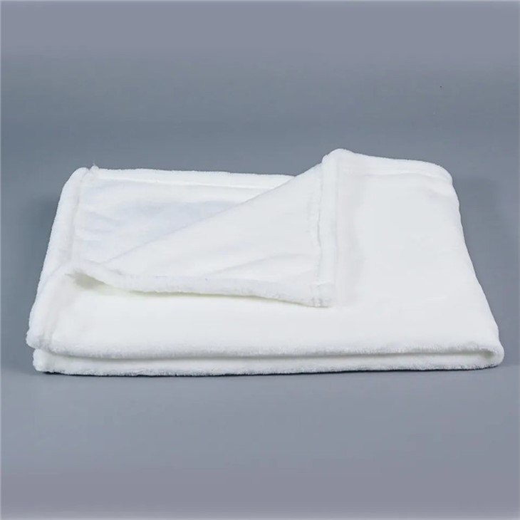 Customized White Baby Blanket