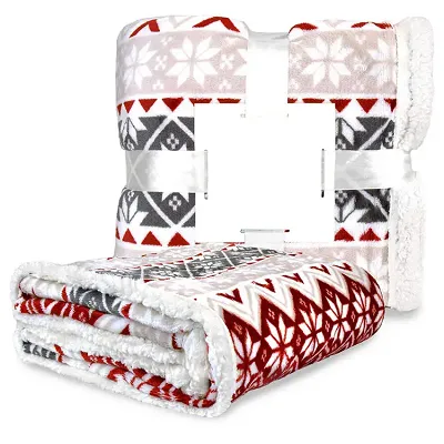 %100 polyester Noel battaniyesi