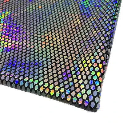 Holografik streç payet kumaş